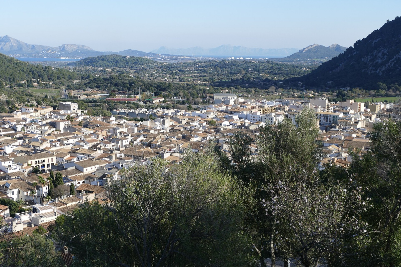 Pollença seen from the Calvari steps
